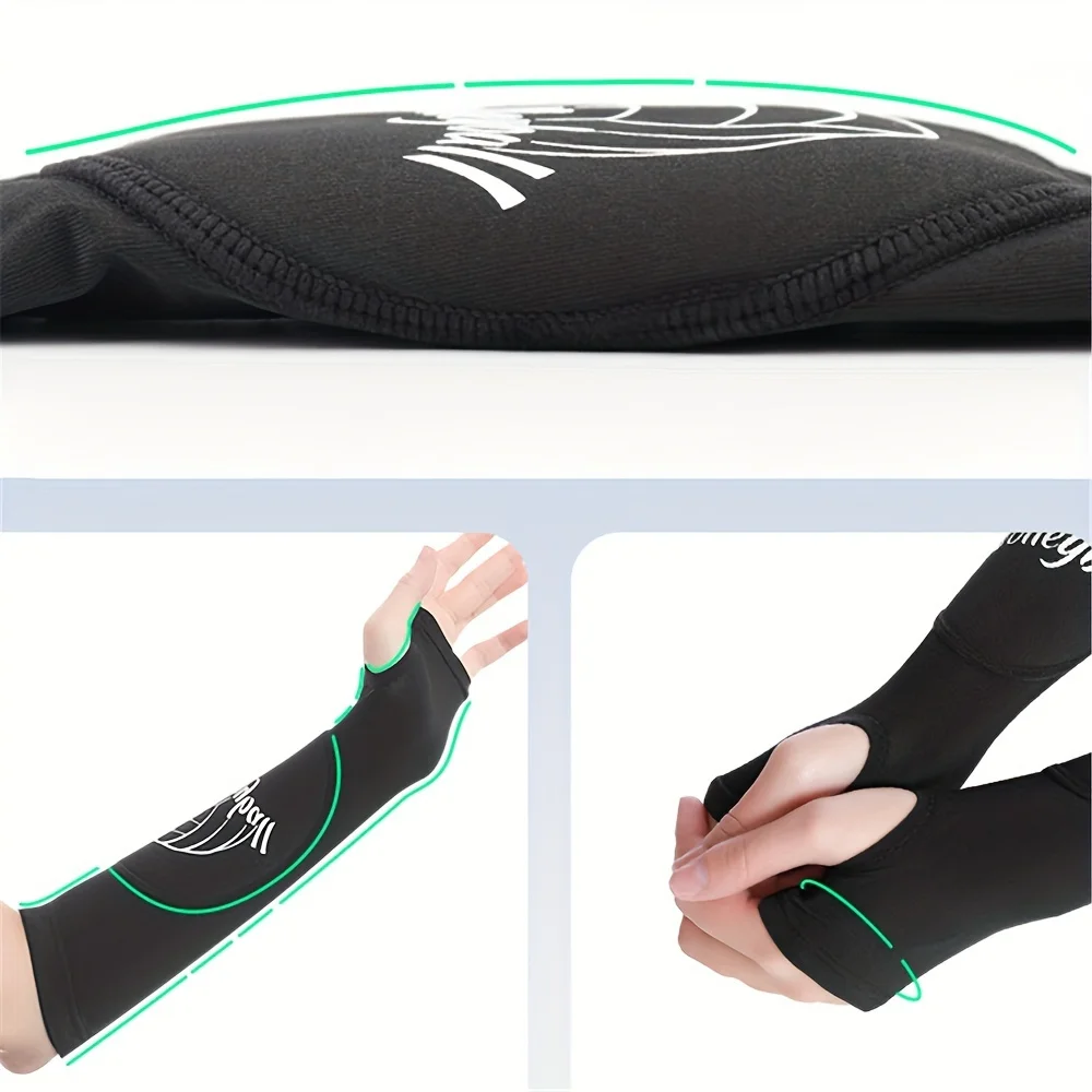 1 Pair Professional Volleyball Sports Arm And Wrist Sleeve Cover Protectors, Elastic Breathable Anti-collision Arm Sleeves