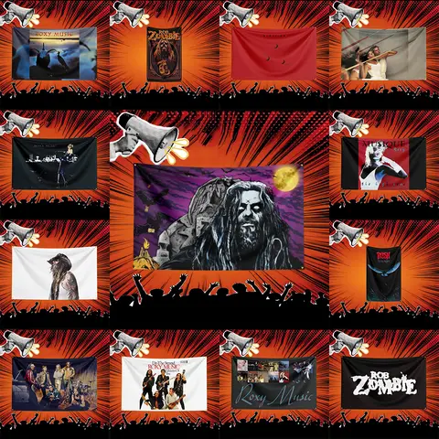 Rammstein Inspired Rock Music Flag 3x5 FT Polyester Banner For Bedroom Wall Decor Music Fans Gift