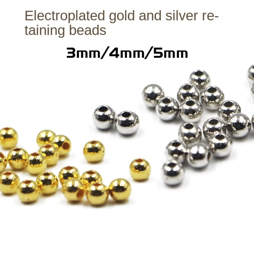 Nice-Designed Copper Beads High Quality 3.0mm/4.0mm/5.0mm Silver/Gold Fly Tying Material Fishing Fishing Bead Fly Fishing