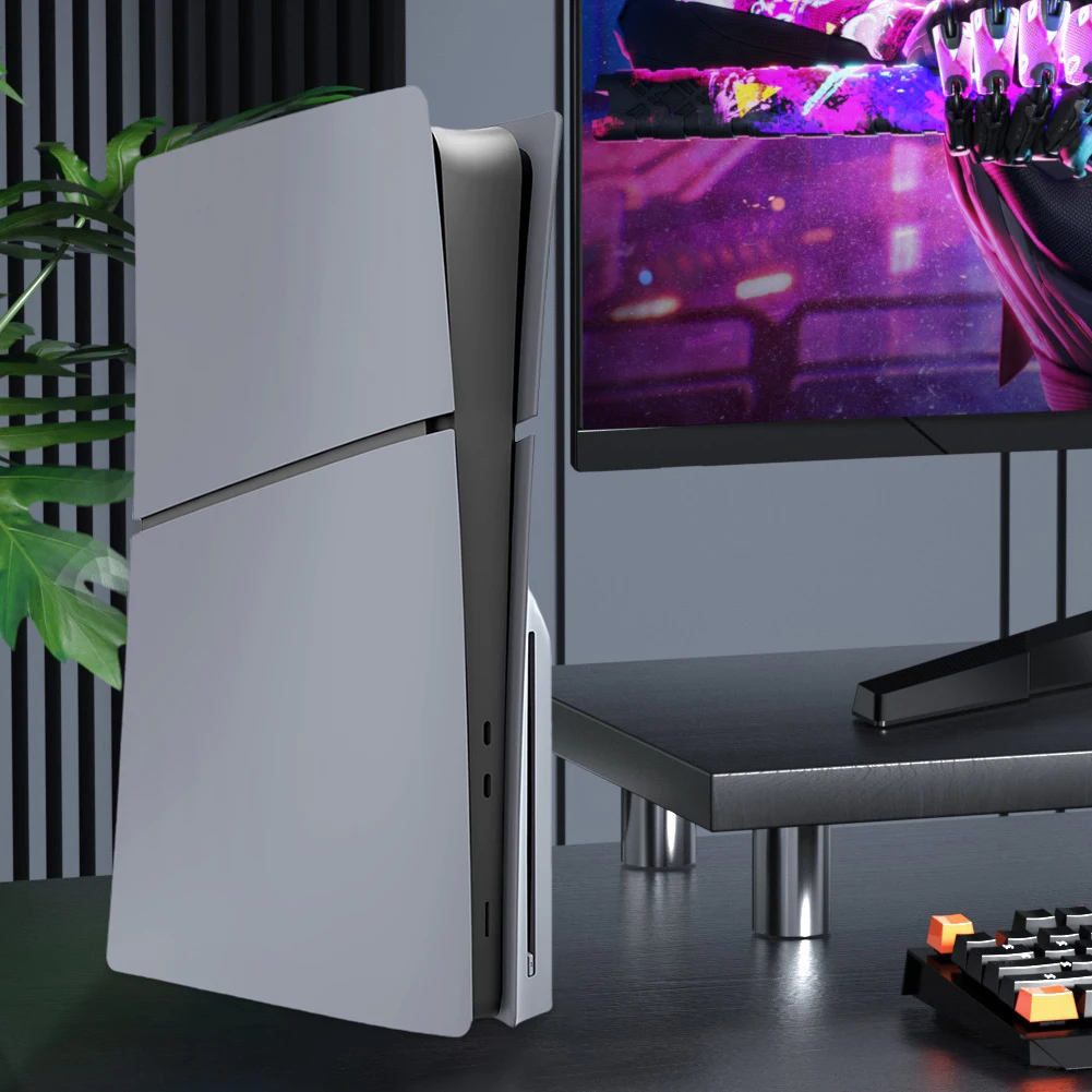 

Серые пластины к 30-летию для консоли PS5 Slim, жесткий чехол из АБС-пластика, лицевая панель, крышка консоли для PS5 Slim Disc/цифровая консоль