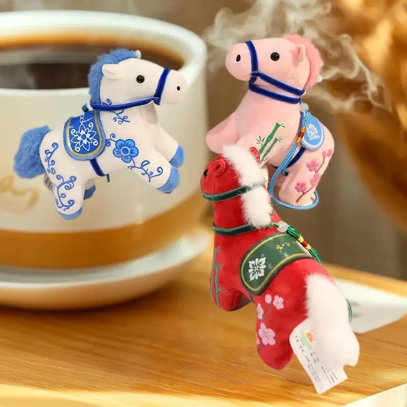 Unique Plush Toy of Horse Mascot Year 2026; Soft Realistic Pony Gift for New born, Great for Home Decor