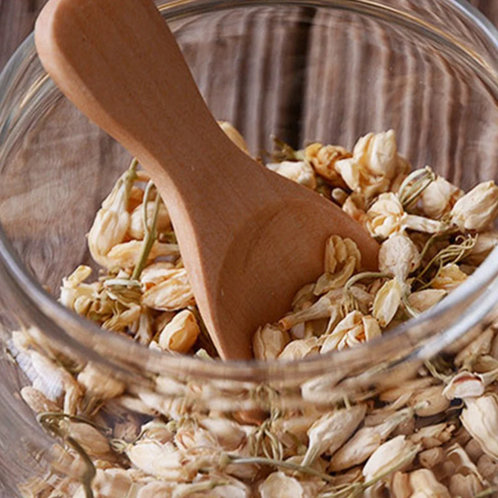 

4 шт. маленькие деревянные ложки с короткой ручкой, ложка для джема для чая, десерта, кофе, совок для приправ, натуральное дерево, кухонные барные инструменты