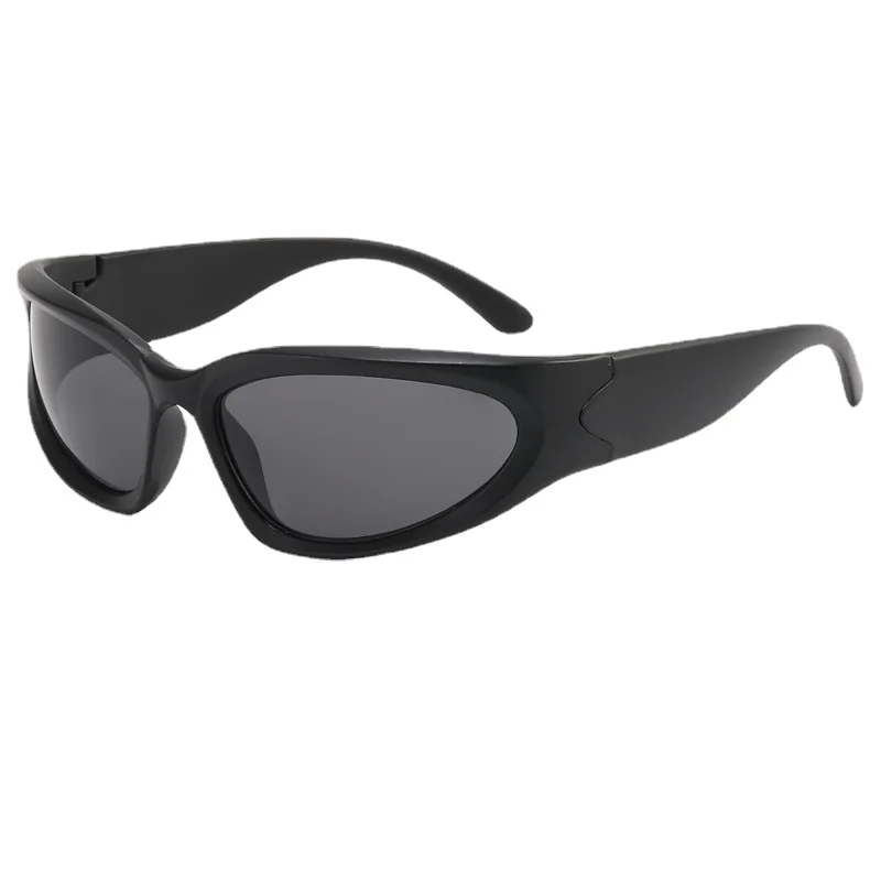 Lunettes de soleil de sport Y2k pour hommes et femmes, lunettes carrées de créateurs, lunettes de soleil de marque de luxe, UV400, miroir coloré,