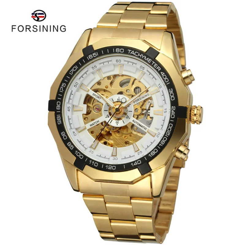 Free Shipping OUTLETSNew forsining European and American Men's Fashion Casual Automatic Mechanical Watch