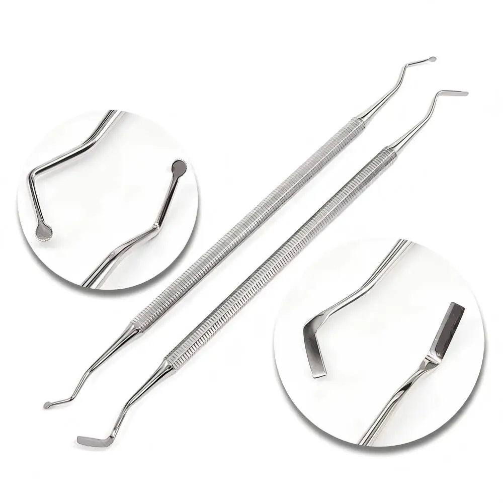 1Pc Double End Dental Gingival Retraction Cord Packer Stainless Steel Gum Separator Atraumatic Placement Instrument