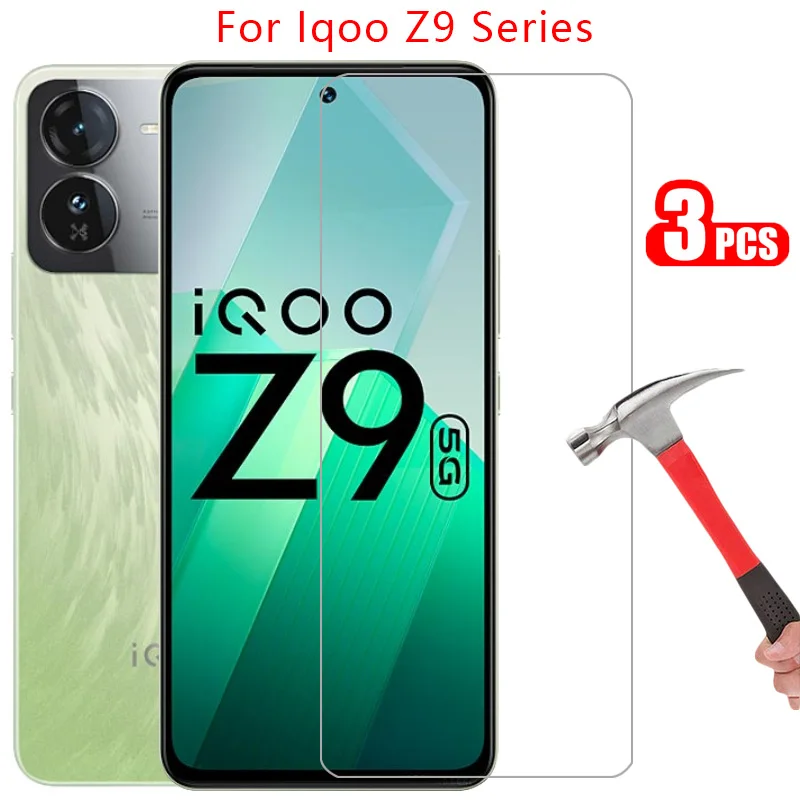 protective tempered glass for vivo iqoo z9 turbo plus endurance z9x screen protector on iqooz9 z 9 9z z9turbo 5g phone film iqo