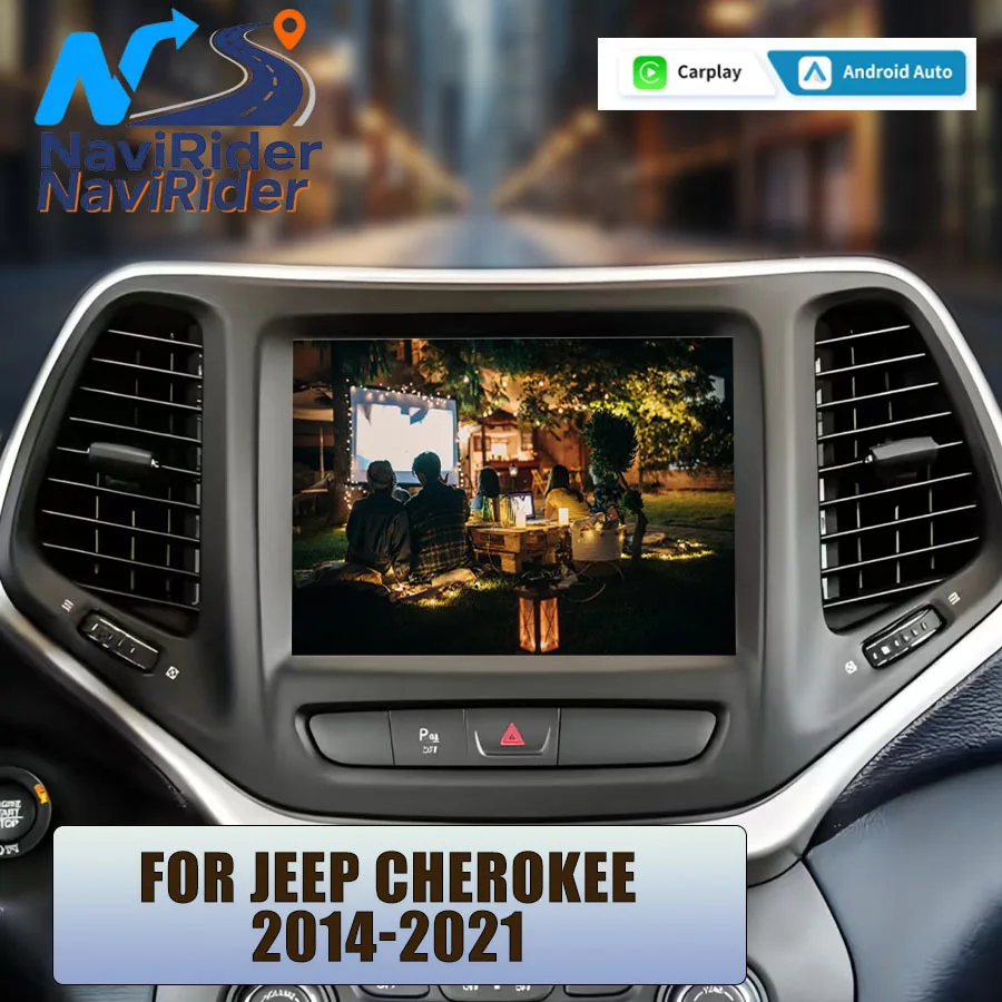8.4'' For Jeep Cherokee 2014-2021 Stereo Navigation Wireless Carplay Car Android 15 Multimedia Video Player Autoradio Head Unit
