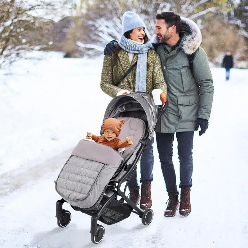 Baby Stroller Warm Sleeping Bag Autumn And Winter Sleeping Bag Winter Outdoor Windproof Cold-Proof Detachable Bunting Bag