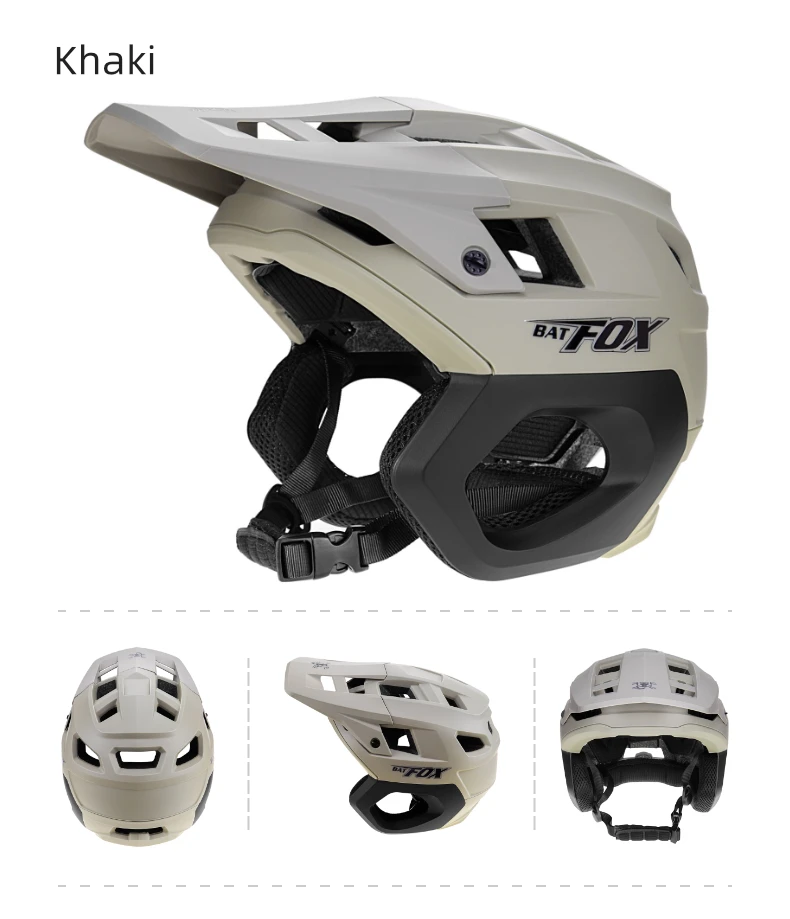 BATFOX Fahrradhelm, integriert geformter Helm für Mountainbike, Downhill, Rennrad, Sicherheitshelm für Herren, Renn- und Fahrhelme, Casco Ciclismo – Detail 15