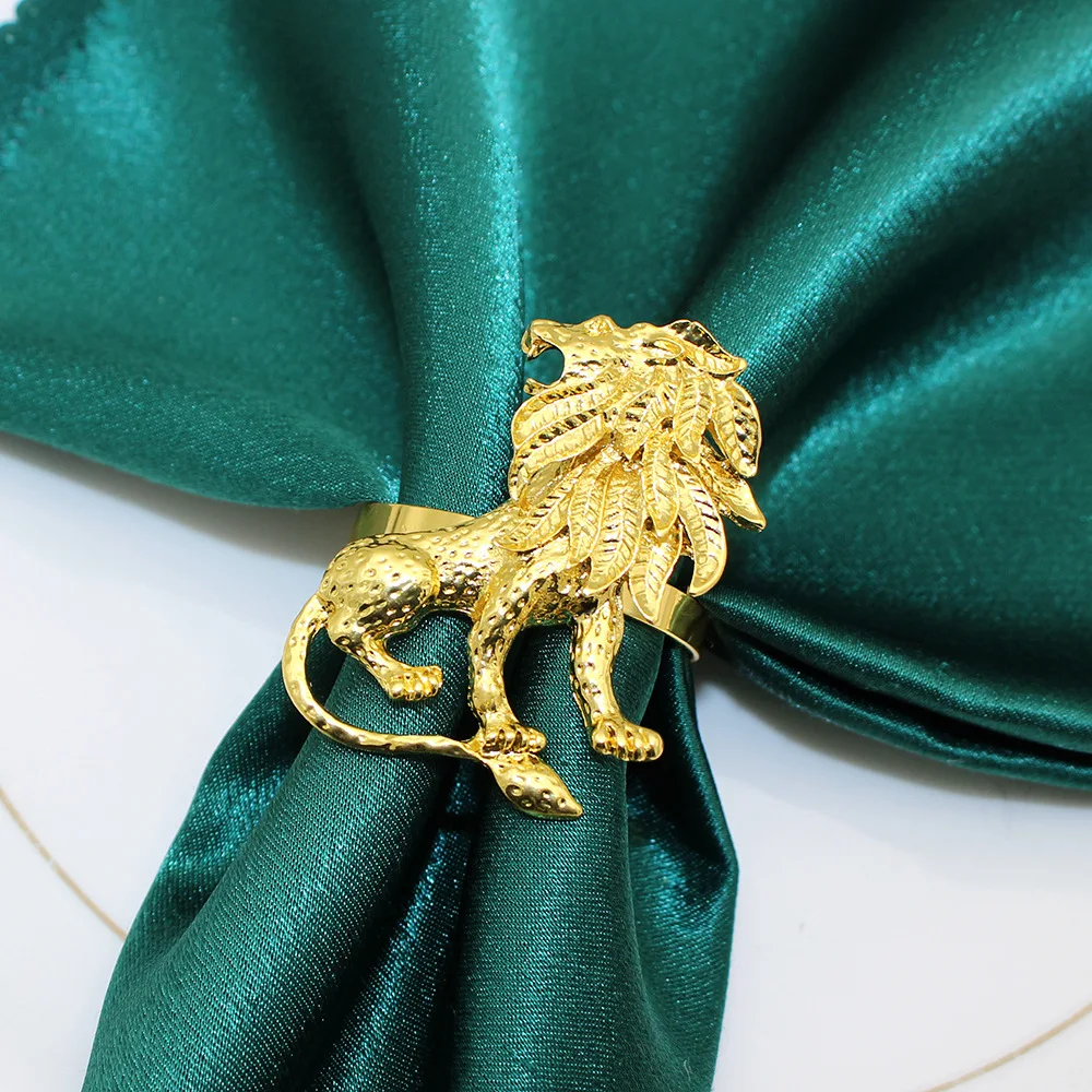 6 шт., золотое кольцо для салфеток с животными, птица, лошадь, дракон, змея, стрекоза, бабочка, держатель для салфеток для свадьбы, рождественской вечеринки, декор для обеденного стола