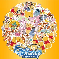 10/30/50pcs Disney Pooh Bear Piglet Tigger Stickers Cartoon Graffiti Decals Laptop Luggage Skateboard Diary Waterproof Sticker