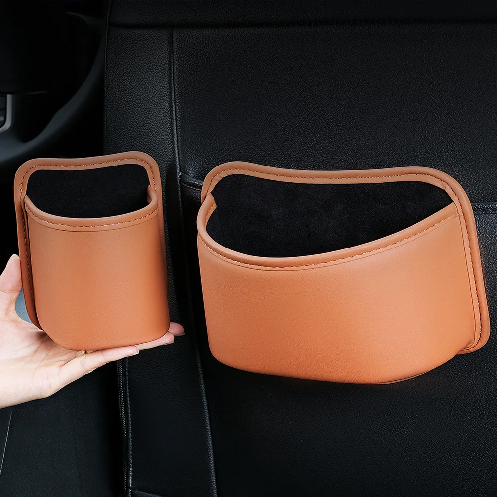 Porta do carro suporte de copo caixa universal bebida rack armazenamento bin volta clipe design assento de carro volta caixa copo água organizador bolso