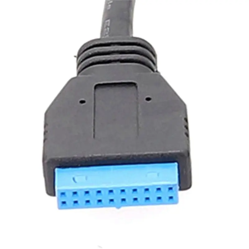 Efficientt-USB 3.0 19Pin HUB 2Pcs With Chip Modular Cable Design Extension Cable For Motherboard Data