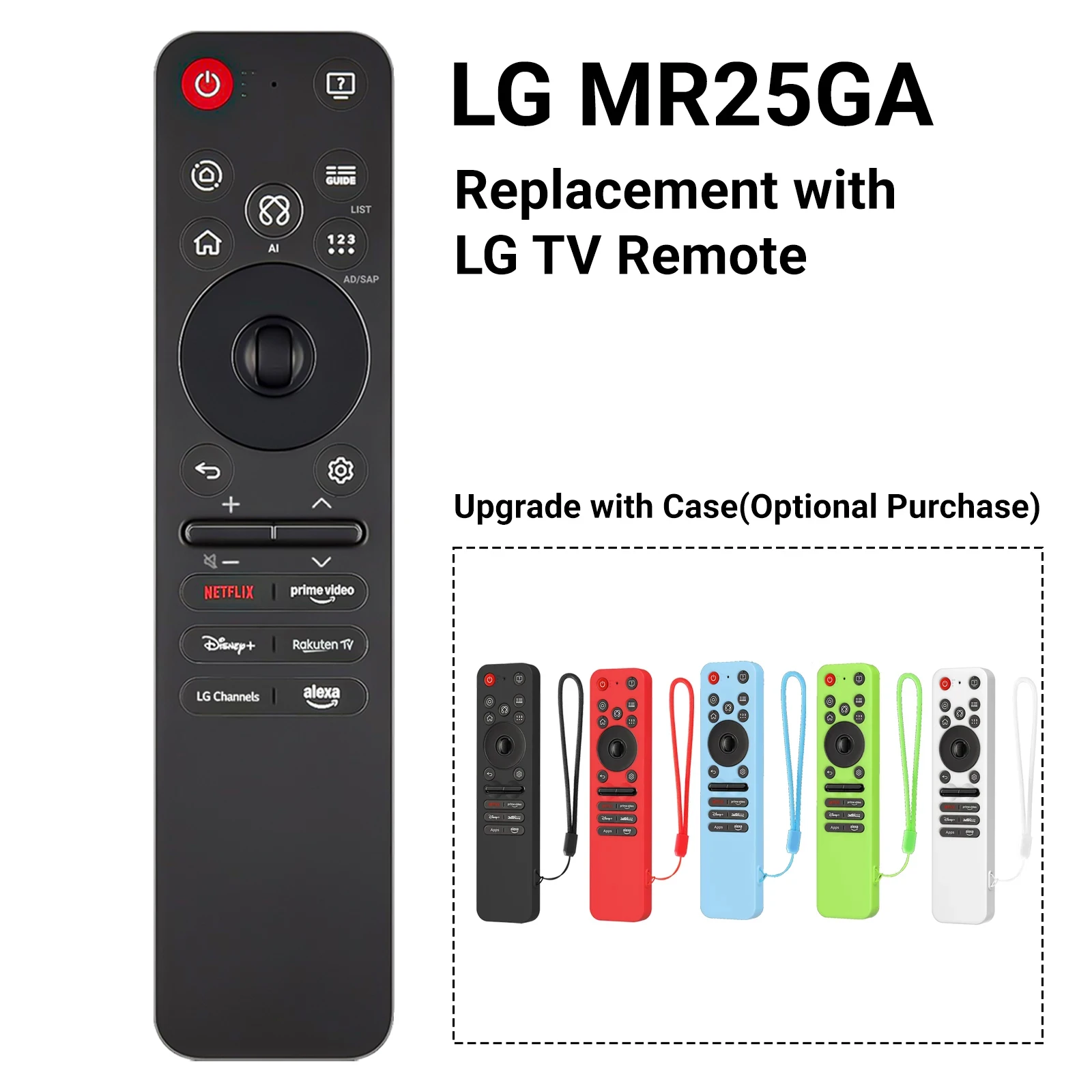 

MR25GA Magic Remote Compatibility with LG TVs, Compatible with 2025 LG TVs with AI Voice, Motion Pointer, Alexa Integration