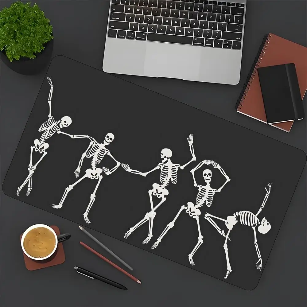 

Halloween Skull Mouse Pad Large Computer Office Gaming Desk Pad XXL Rubber Non-Slip Gaming Keyboard Mouse Pad Long Desk Pad