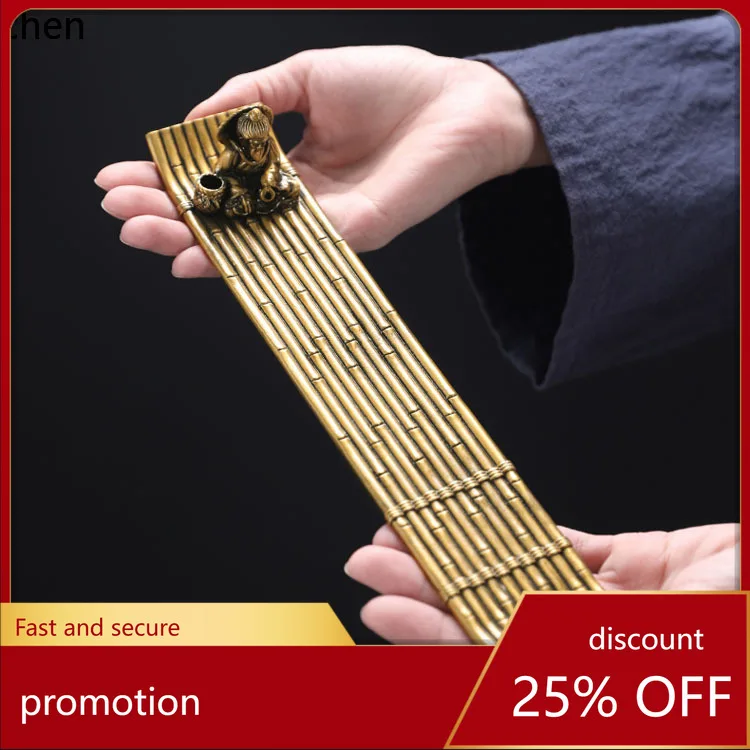 

Cz zen incense holder chinoiserie burner for home indoor creative sleeping incense burner antique copper incense burner