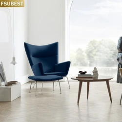 Nordic danish carl hansen ch445 Stoffs tuhl moderne einfache Verhandlung Empfang Sofa Stuhl Ohren sessel