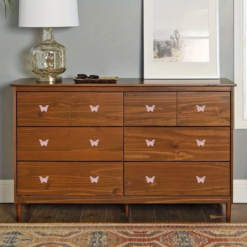 2 ชิ้นสไตล์ใหม่ผีเสื้อแปลกลูกบิดเฟอร์นิเจอร์ตู้ดอกไม้ลิ้นชักห้องครัวตู้หนังสือตู้จับ