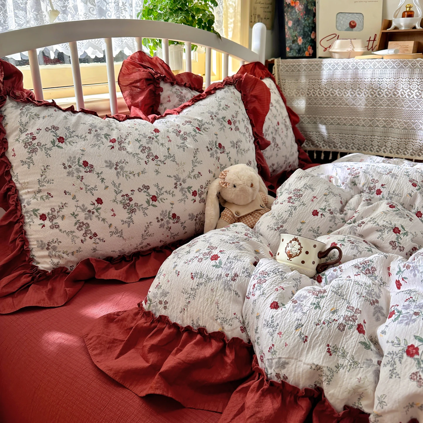 Franse vintage esthetische bed - Aesthetic Floral Duvet Cover recensie en prijs