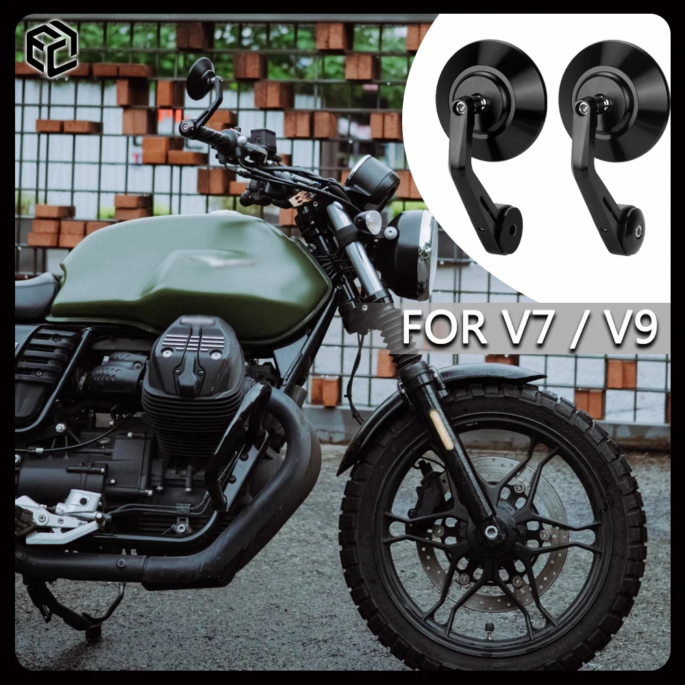 Motorcycle Bar End Mirror Aluminum Alloy for MOTO GUZZI V7 Special / Stone / Sport / III Racer / Stone Corsa/ V9 Bobber / Roamer