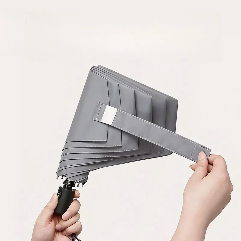 Automatic Ultra Light Umbrella Labor-saving Lazy Parasol Easy Fold & Quick Storage Compact Rain Gear for Travel Use
