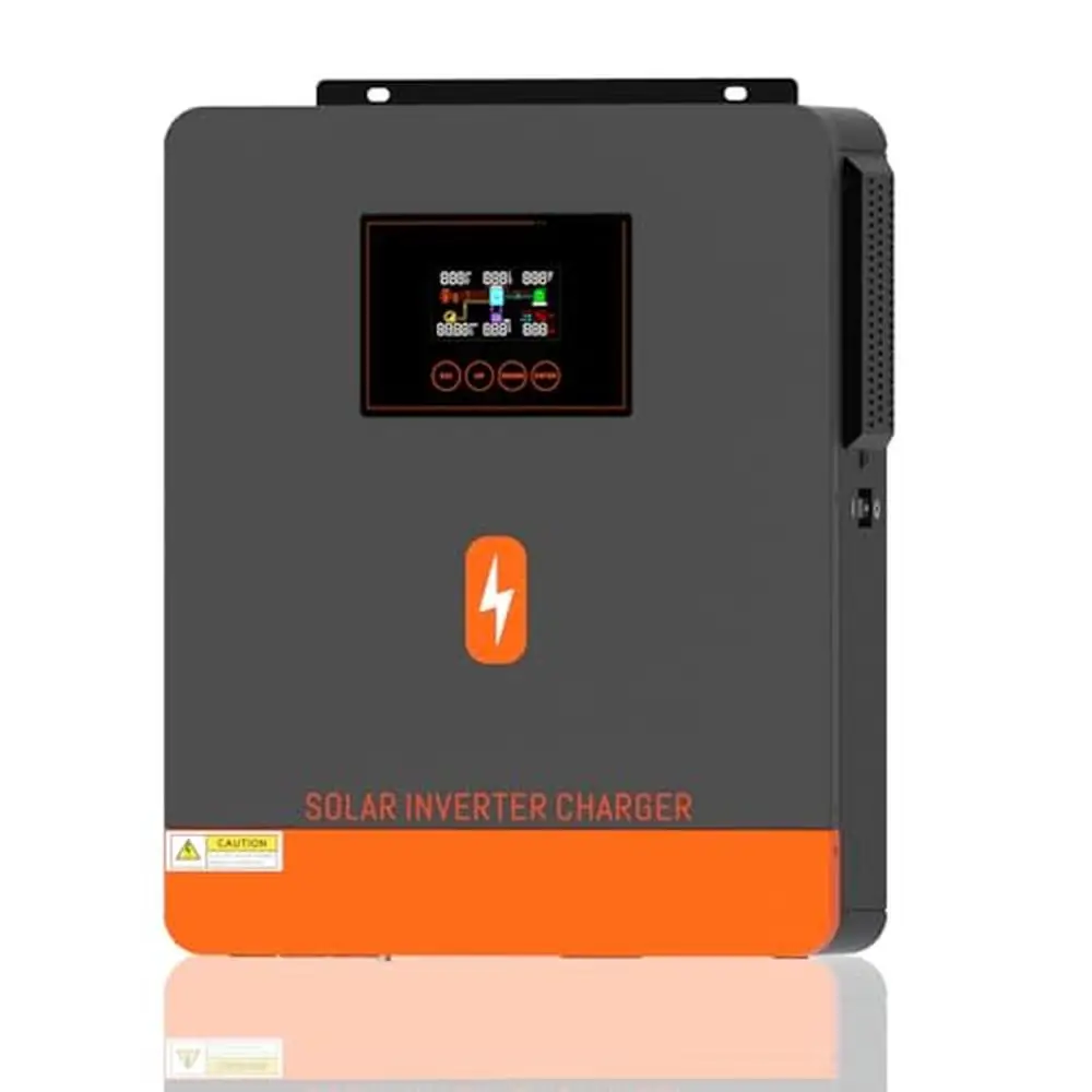 

6200W Off-Grid Hybrid Solar Inverter 48V DC to 220-230VAC with 120A MPPT Charge Controller Pure Sine Wave Power Support Smart