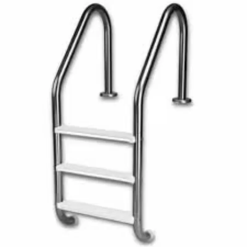 

2026 Practical Stainless Steel Swimming Pool Ladder on the Ground, with Handrails, Meets Family Requirements for Pool Tools.