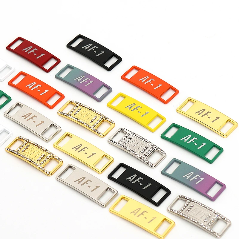 1 Pair Decorations Shoelaces Buckle AF1 Shoe Decorations Sneaker Kits Metal Lace Buckle Sports Metal Kits Shoe Accessories