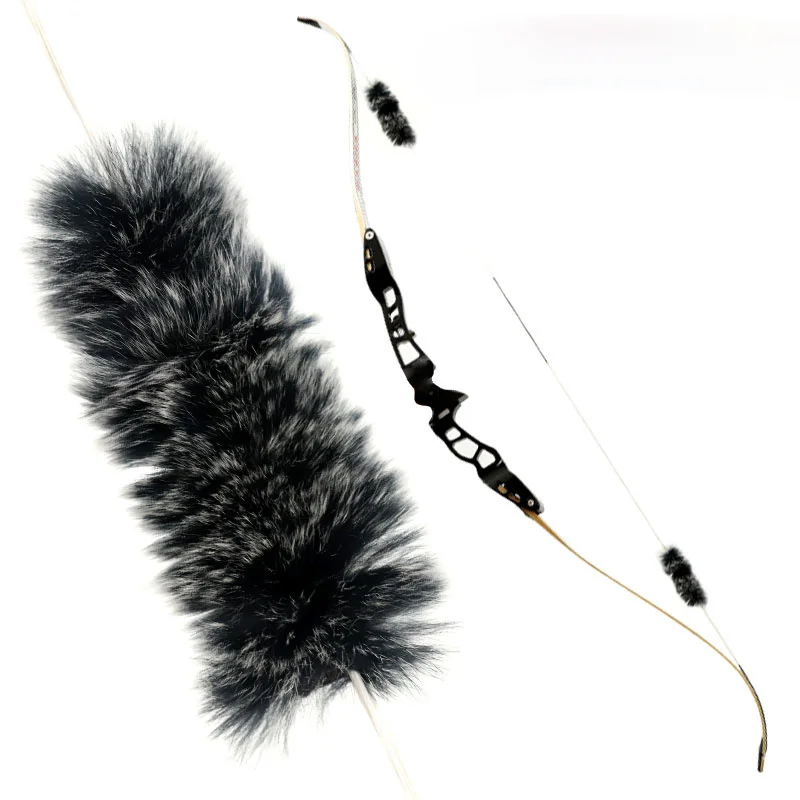 2Pcs Rabbit Hair Bow String Stabilizer Damper for Archery Hunting Vibration Dampener Accessories