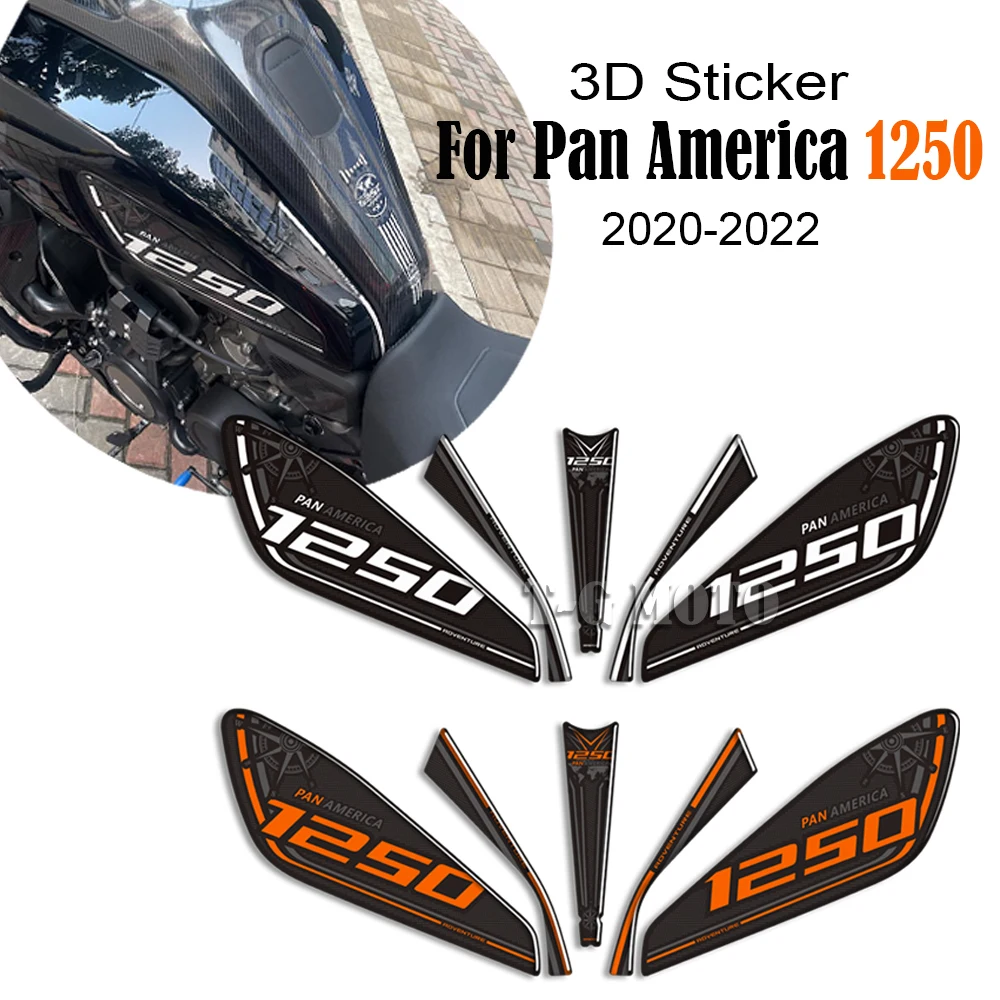 

2020 2021 2022 Motorcycle Oil Fuel Oil Knee Tank Pad Protector Stickers Kit For HARLEY Pan America 1250