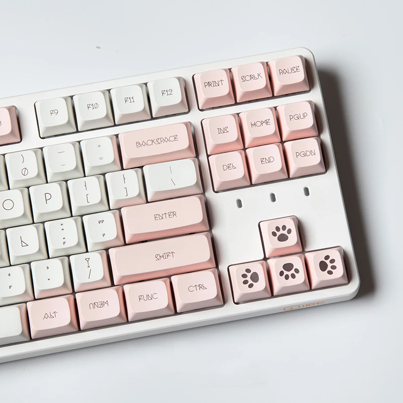 Imagem -05 - Chi Gato Bonito Meow Keycap Ada Altura Pbt Sublimação Adequado para Ikbcc87 68 84 104 108 Teclado Mecânico Boné Meninas