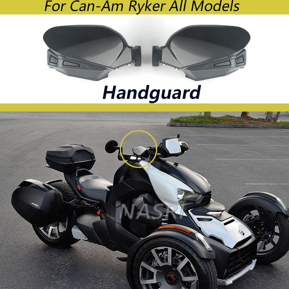 For Can-Am Ryker 600 900 ATV Motorbike Accessories Black Hand Guards HandguardShield Windproof Air Deflectors Protective Gear