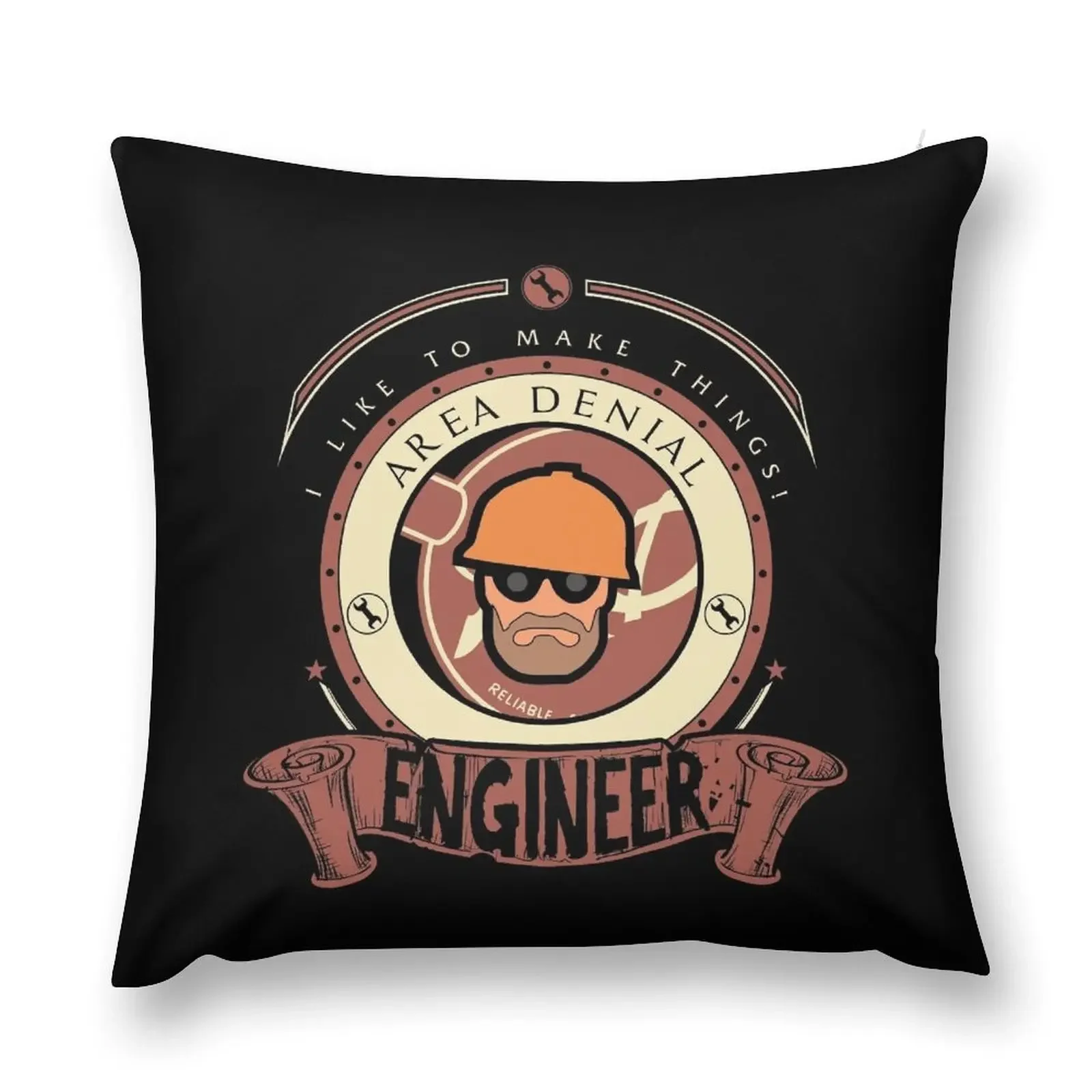 Engineer - Red Team Throw Pillow Sofa Cushion Anime pillow