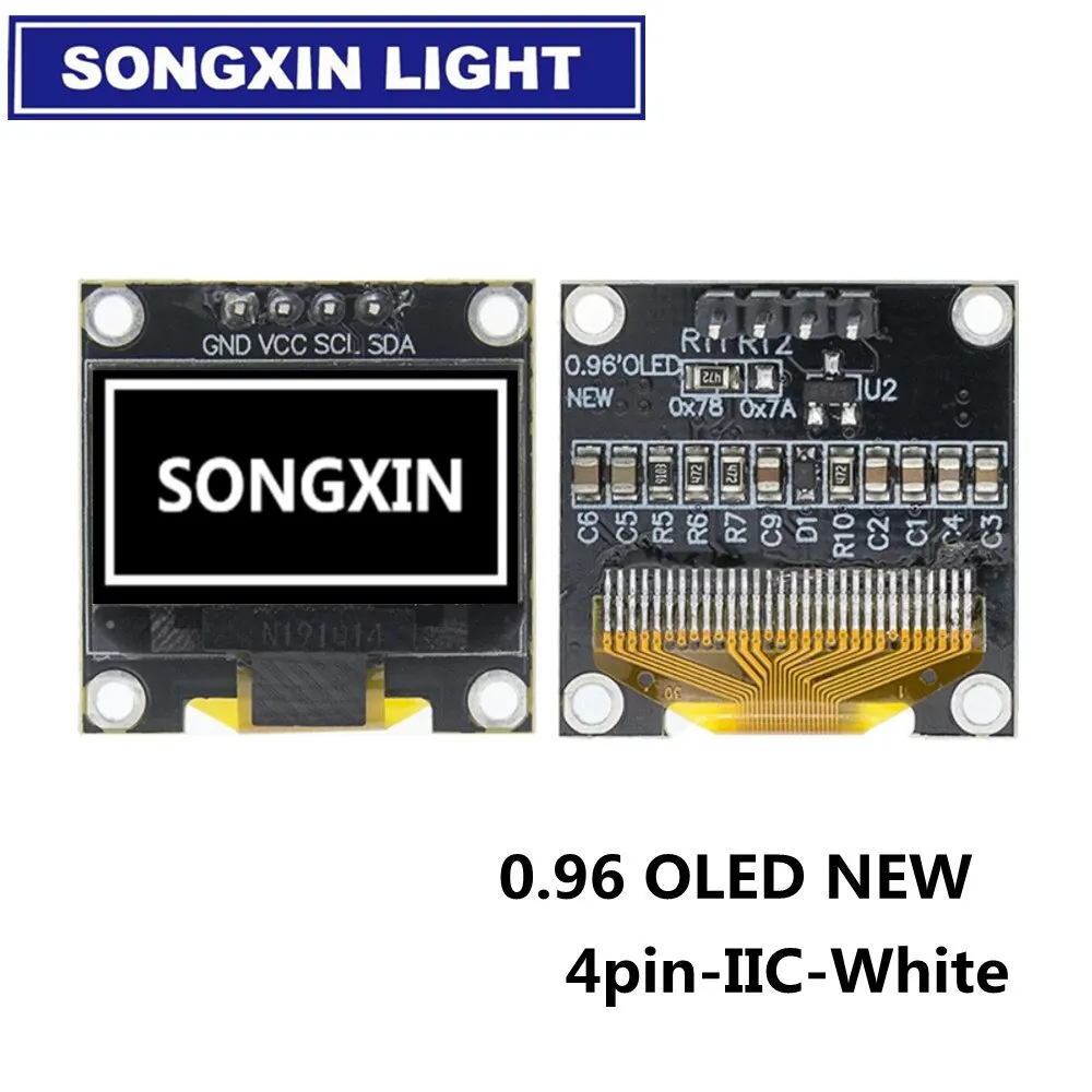 Hailege 0,96 Zoll I2C OLED Display 128x64 – 4-Pin, 1306 Treiber, Selbstleuchtend – Für Arduino, STM32, Etc.