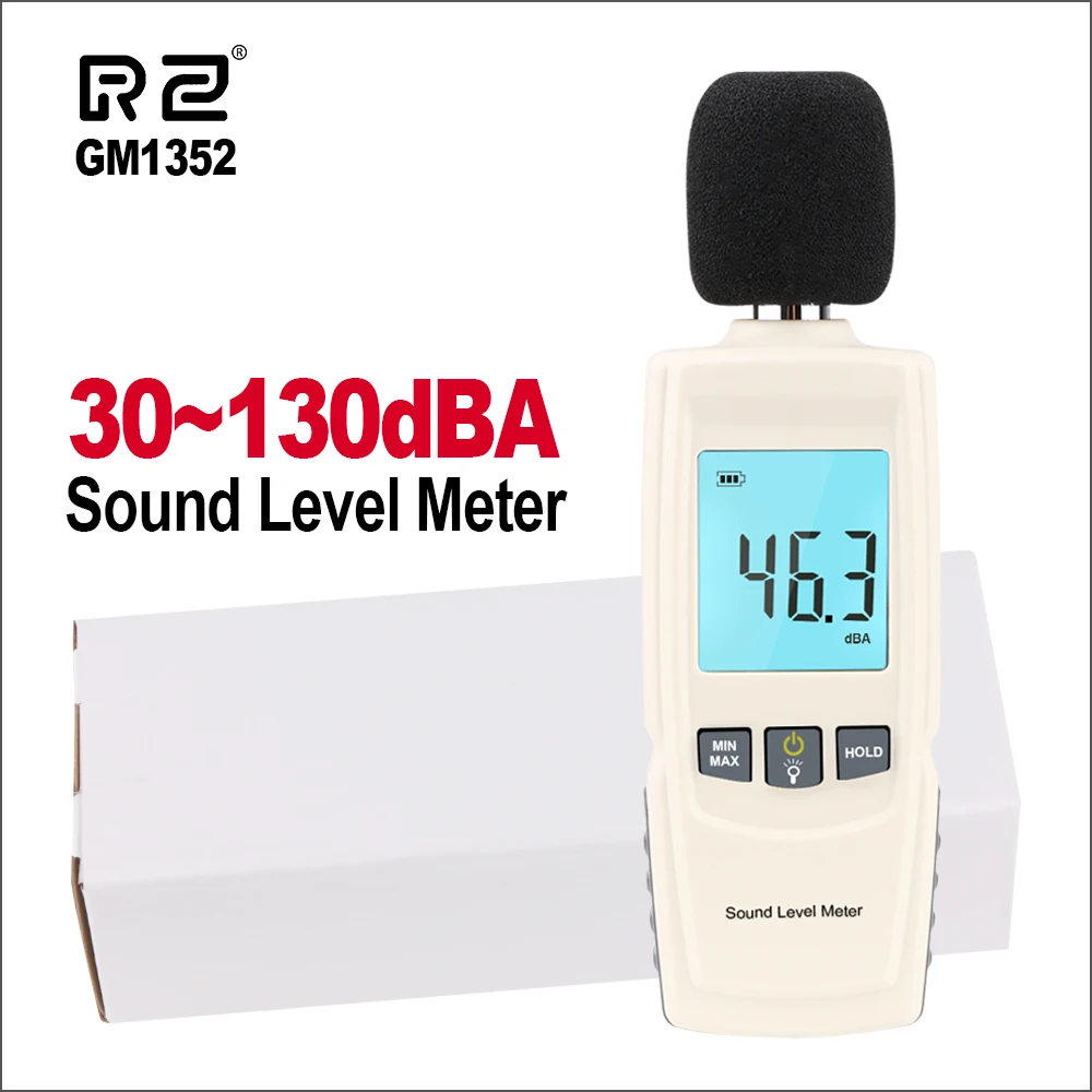 

RZ Sound Level Meters Digital Sound Level Meter Sonometros Noise Audio Leve Meter 30-130dB Decibels Tester GM1352 Sound Meter