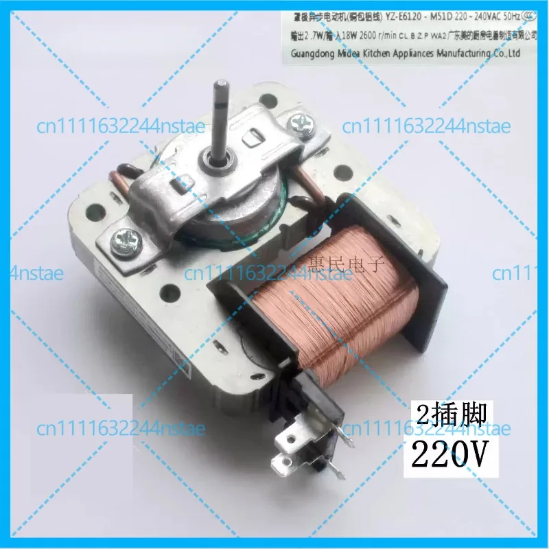 New For Midea Microwave Oven Cooling Fan Asynchronous Motor MDT-10CEF 220-240V 18W 2pin YZ-E6120-M51D Universal Parts