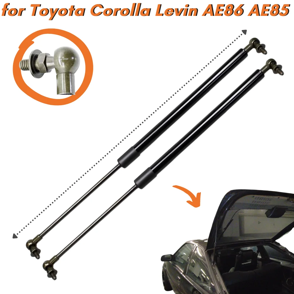 

Qty(2) Trunk Struts for Toyota Corolla Levin AE86 AE85 Coupe Hatchback 1983-1987 Rear Tailgate Boot Lift Supports Gas Springs