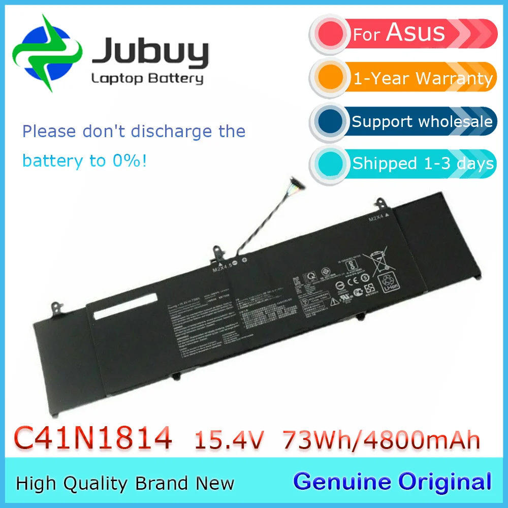 C41N1814 15.4V 73Wh Original Laptop Battery for Asus BX533FD RX533 RX533FD UX533 UX533FD UX533FN 0B200-03120000