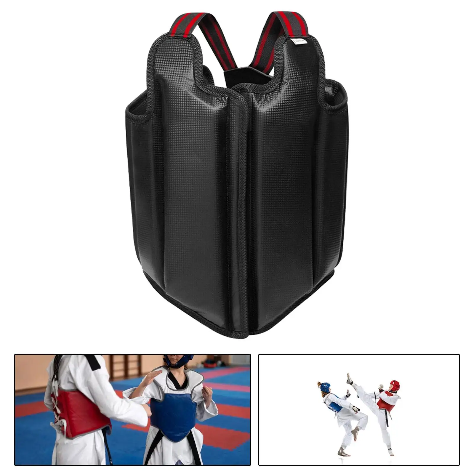 胸部プロテクター テコンドーベスト 通気性のある上腹部保護パッド マルチ