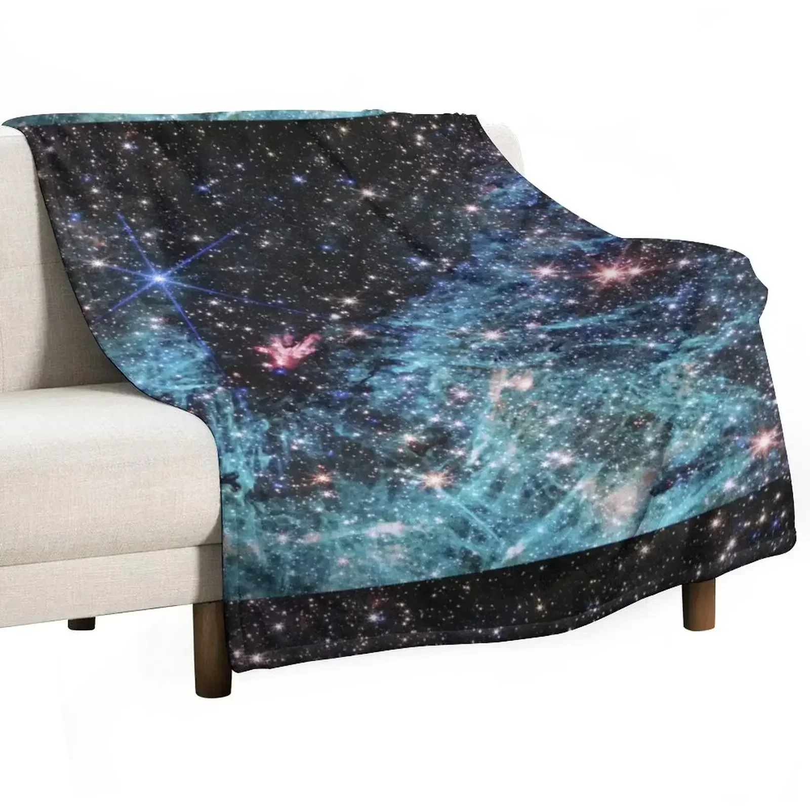 

Sagittarius C (James Webb/JWST) a space poster Throw Blanket Soft Plush Plaid Large Blankets