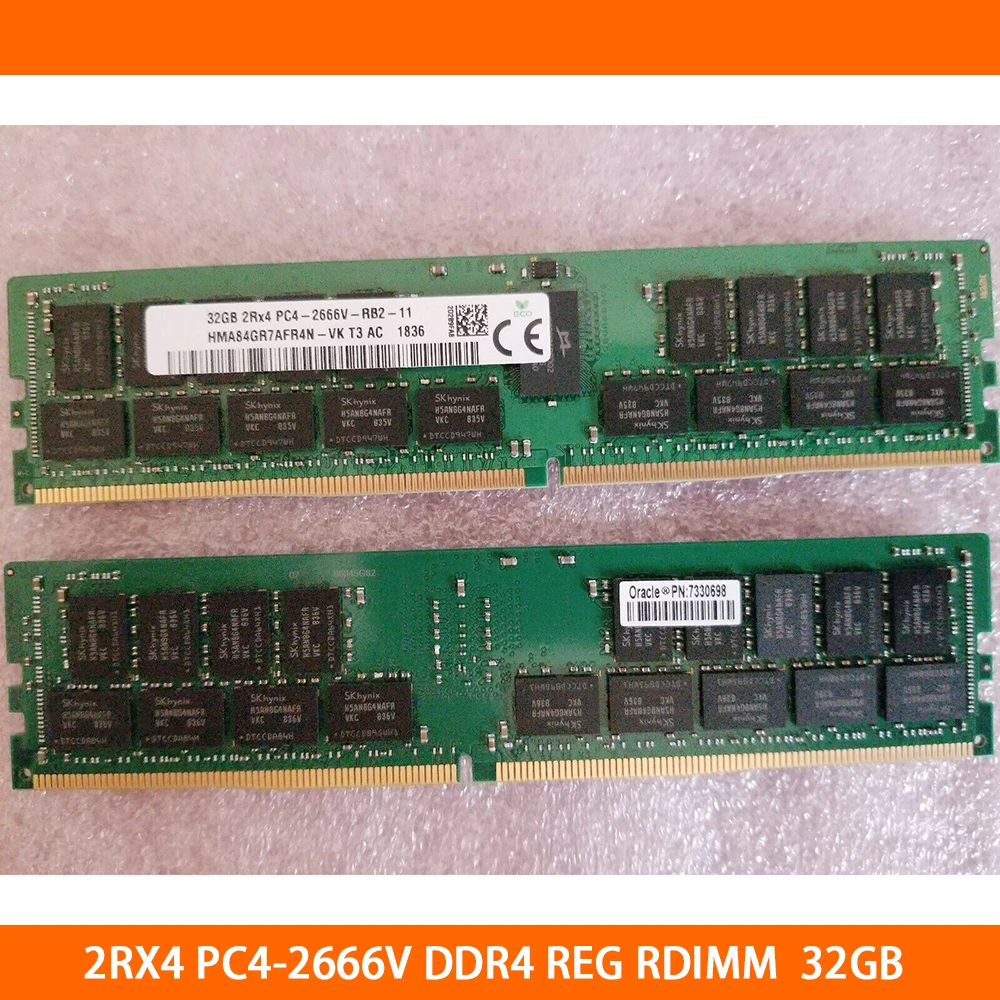 1PCS RAM 32G 2RX4 PC4-2666V 32GB DDR4 REG RDIMM Server Memory Fast Ship