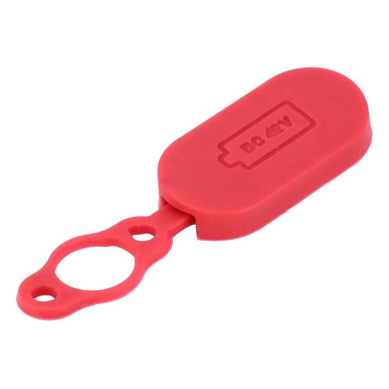 Fender Hook Line Tubo para Xiaomi M365, Porta de Carregamento, Poeira Plug, Borracha Case, Proteção de Controle, Vermelho, 10Pcs, 1X