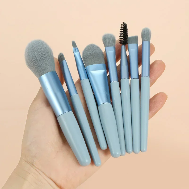 8Pcs Portable Makeup Brush Eyeshadow Foundation Blending Make up Soft Fluffy Cosmetics Concealer Makeup Brush Make Up Supplies