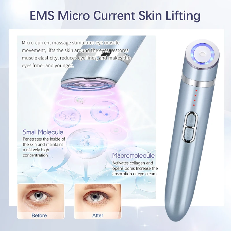 Beauty Massage Machine Anti-aging Fine Line Beauty Wrinkle Removal Skincare Eye Vibration Massager Facial Beauty Device