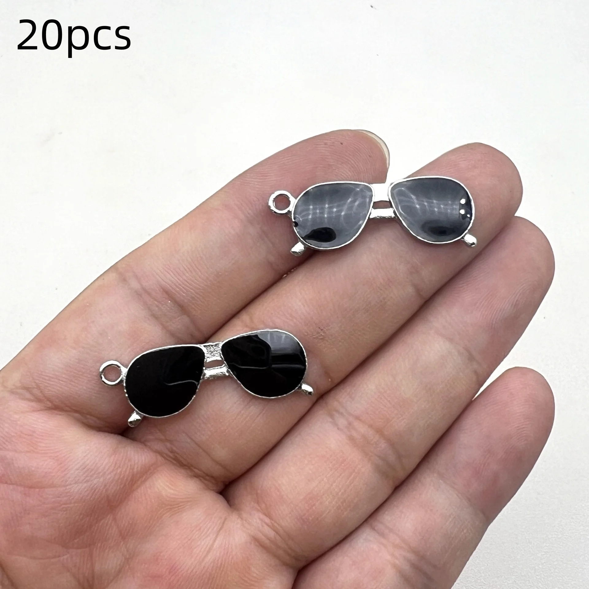 20Pcs Sunglasses Charms Alloy Pendent For Jewelry Making Diy Bracelet Necklace Earrings Handmade Accessories Supplies