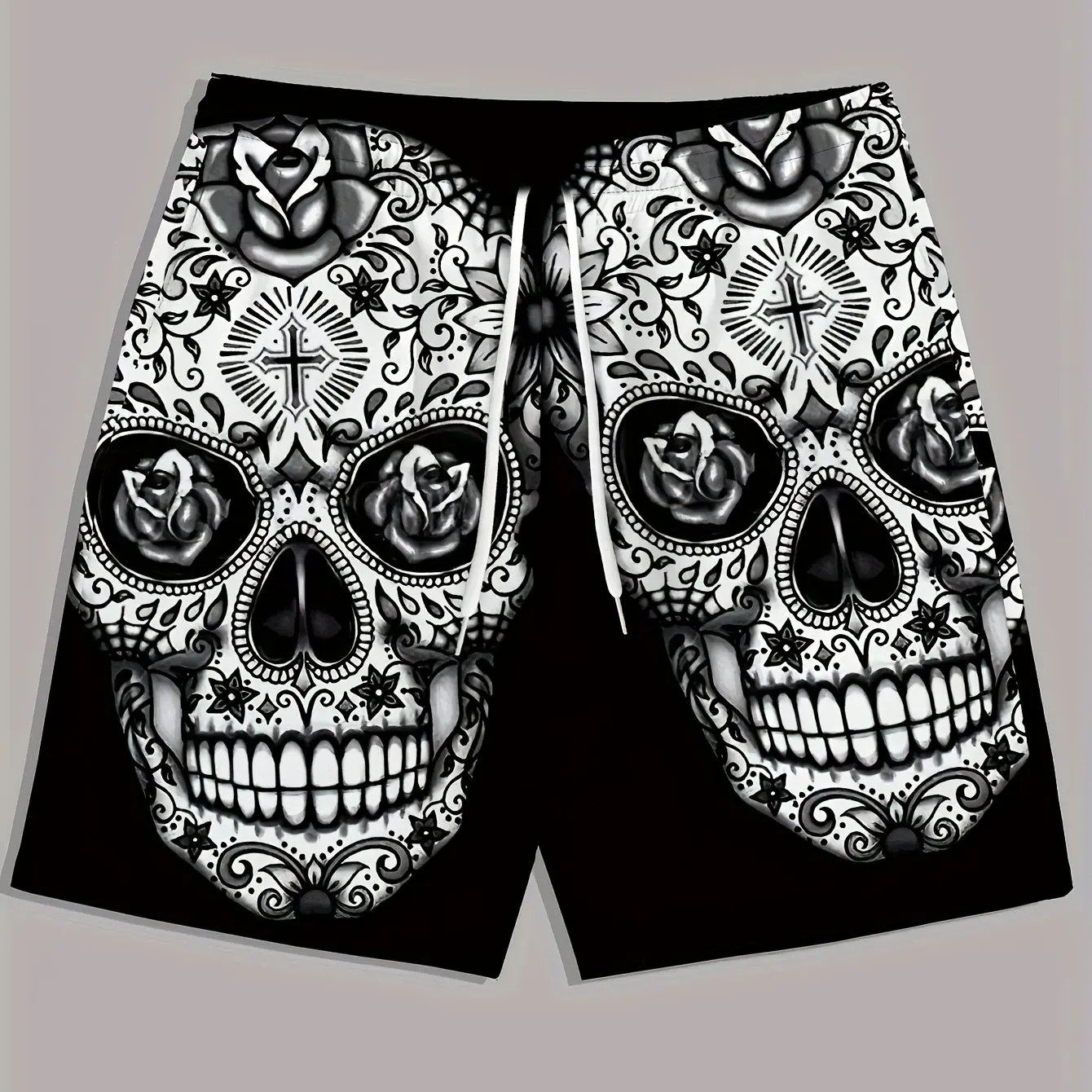 2026 Summer Fashion New Style  Men's 3D Print Beach Shorts Y2K Oversized Casual Pants Suitable for Daily and Training Wear