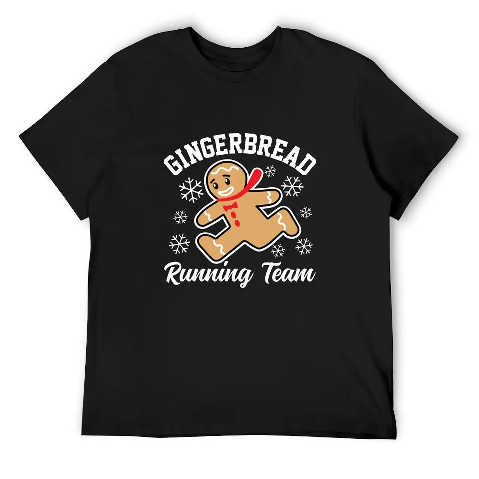 

Gingerbread Running Team Christmas T-Shirt man t shirt designer shirts plus size tops Clothing clothes for men
