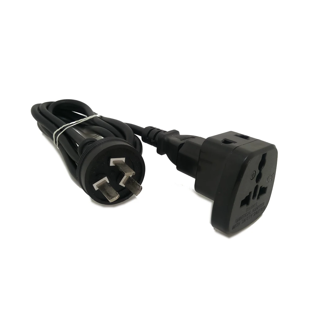 ซ็อกเก็ตการแปลง PDU/UPS C13 ไปยังปลั๊กมาตรฐานแห่งชาติ IEC320-C14 ถึง 10A ปลั๊กแปลงรูอเนกประสงค์