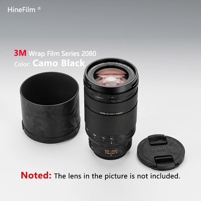 Hinefilm Skin for Lumix G 50-200 Lens Decal Skin for Panasonic 50-200mm F2.8-4.0 Lens Wrap Cover 50200 Sticker 50 200 Lens skin