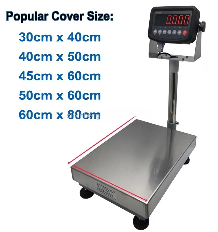 60kg/1g 100kg/2g 400x500mm Industrial Precision  Platform Scale 300kg Big Digit Load Indicator